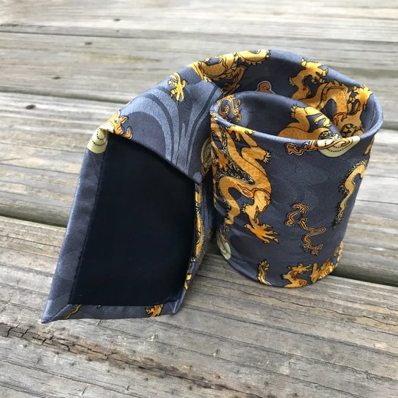 Gold City Tie Handmade Men Tie Neck Tie 100% Silk - Picture 8 of 9